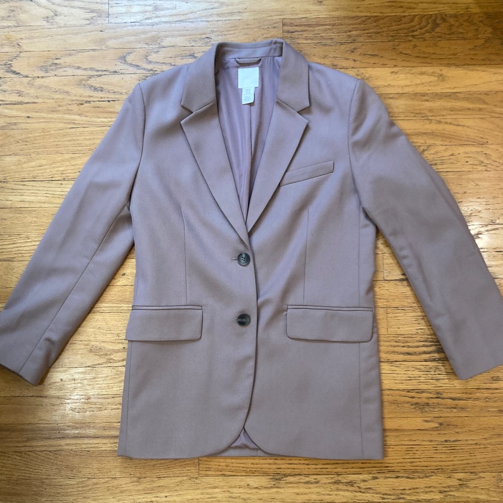 H&M blazer - mauve - oversized - excellent condition